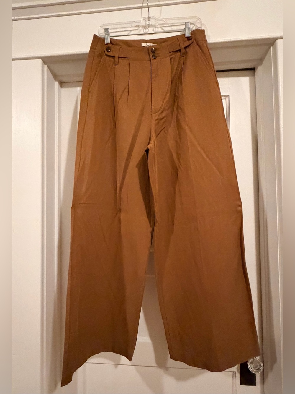 Madewell Harlow Wide-Leg Pants Brown High Rise Trouser Pant Size 8 NWOT - Picture 3 of 7
